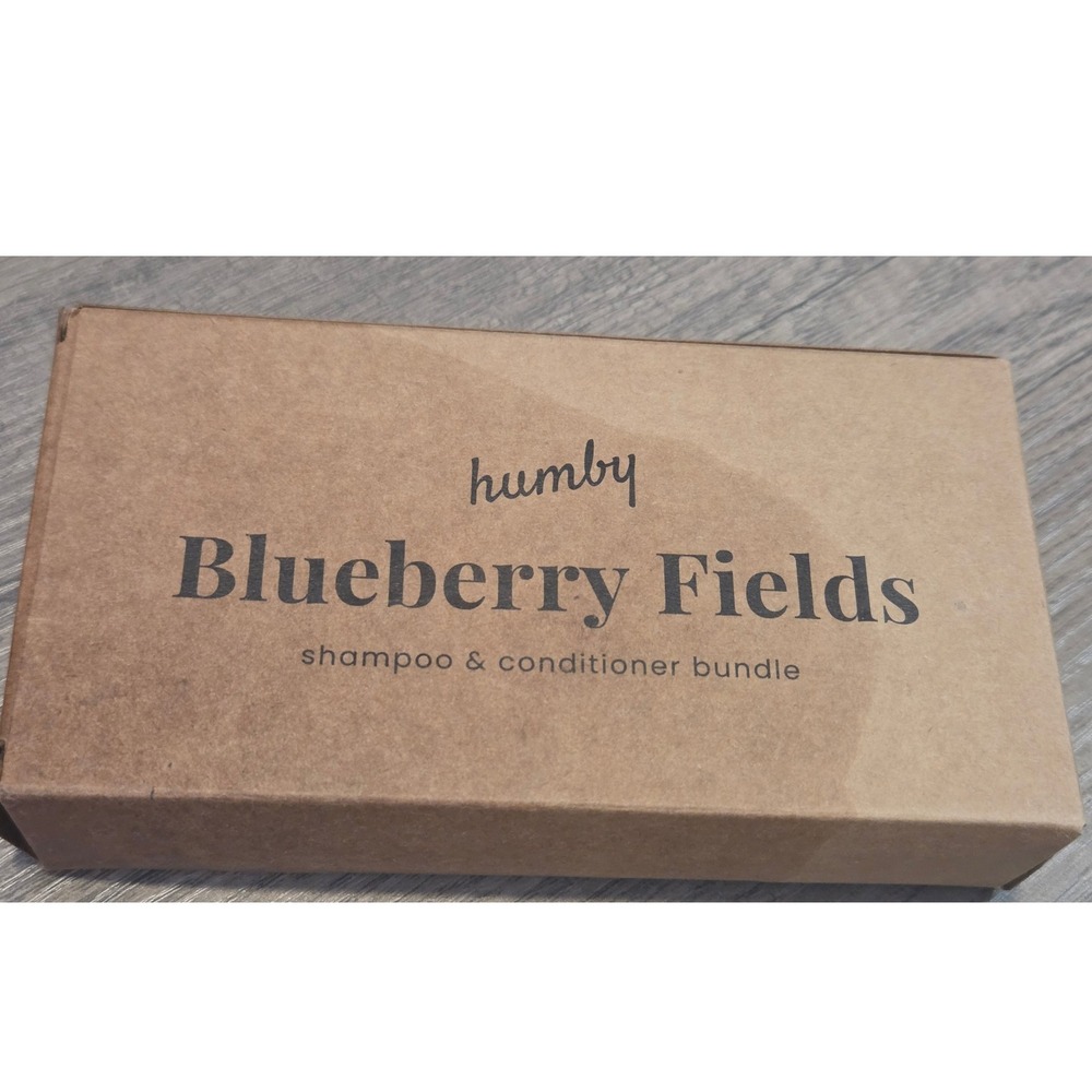 Humby Blueberry Fields Shampoo and Conditioner Bar Bundle Natural Vegan Handmade